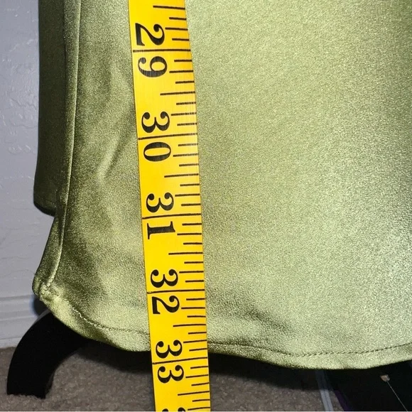 Showpo. Kaniva Midi Dress One Shoulder Open Back Dress in Olive Green Size 6 - Picture 15 of 16